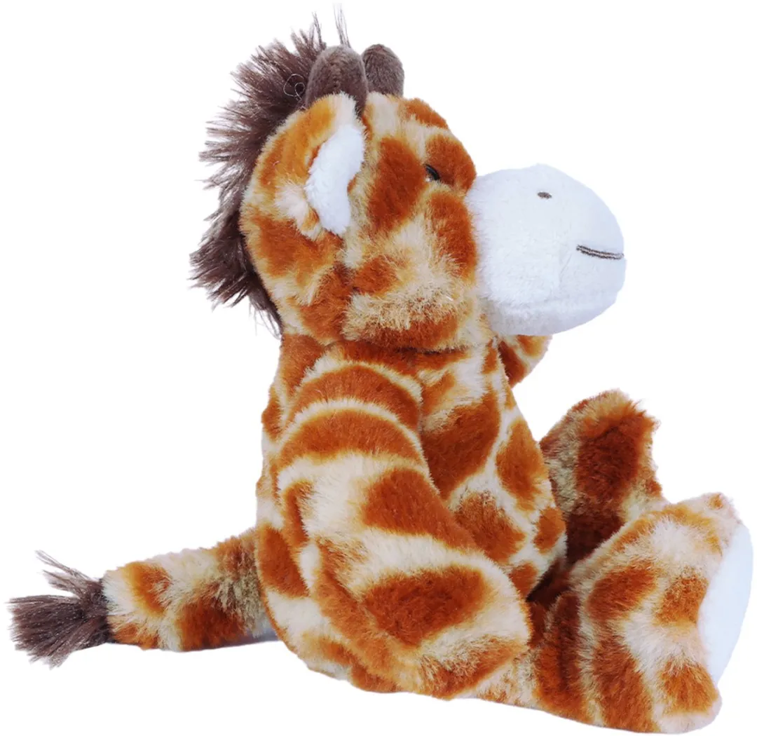 PIA Soft Toys Giraf Knuffel 15cm - Oranje/Beige/Wit/Donkerbruin