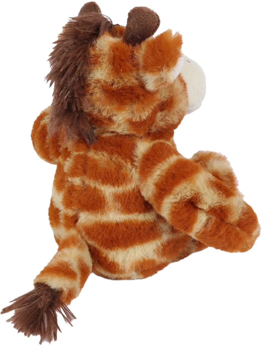 PIA Soft Toys Giraf Knuffel 15cm - Oranje/Beige/Wit/Donkerbruin