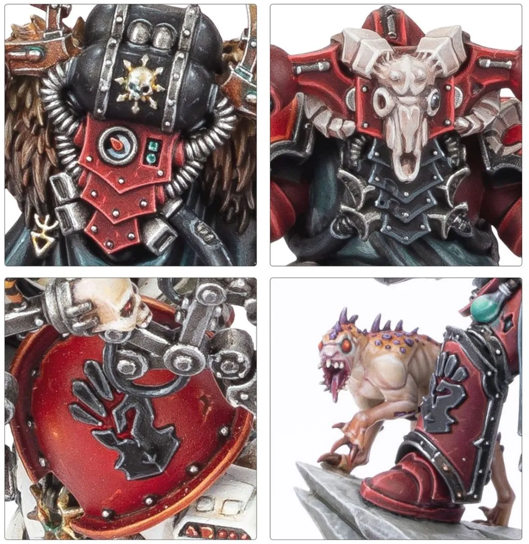 Games Workshop Warhammer 40.000 Chaos Space Marines Huron Blackheart 7 Onderdelen