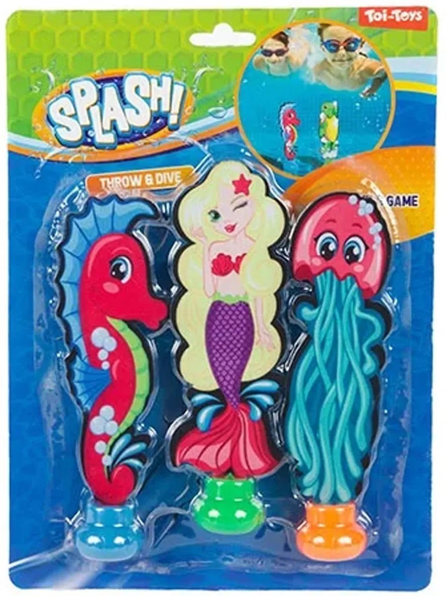 Toi-Toys Duikspeelgoedset 6 Stuks - Zeedieren Multicolor