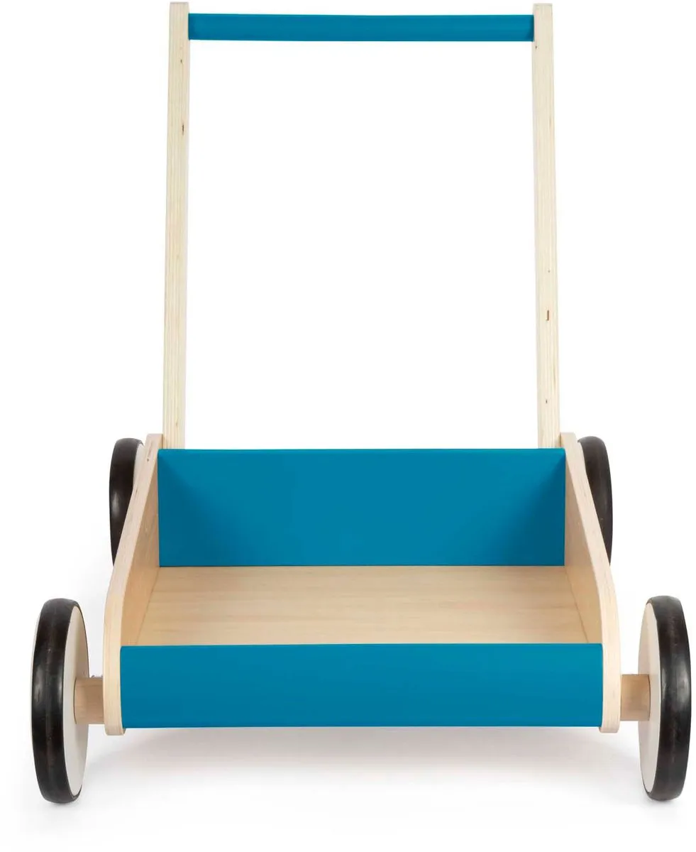 Small Foot Houten Loopwagen Petrol Blauw