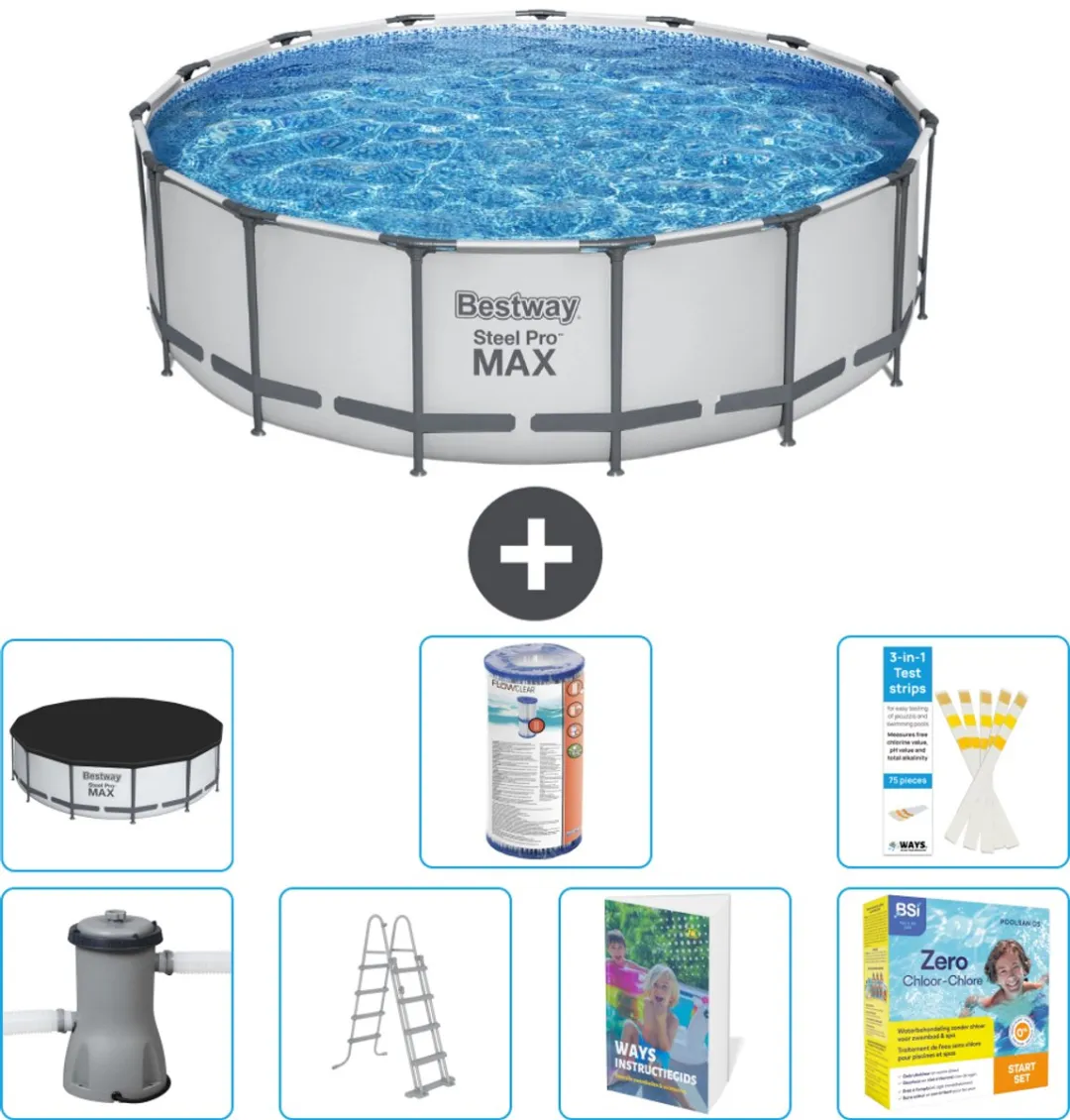 Bestway Steel Pro MAX Zwembad 457x122cm