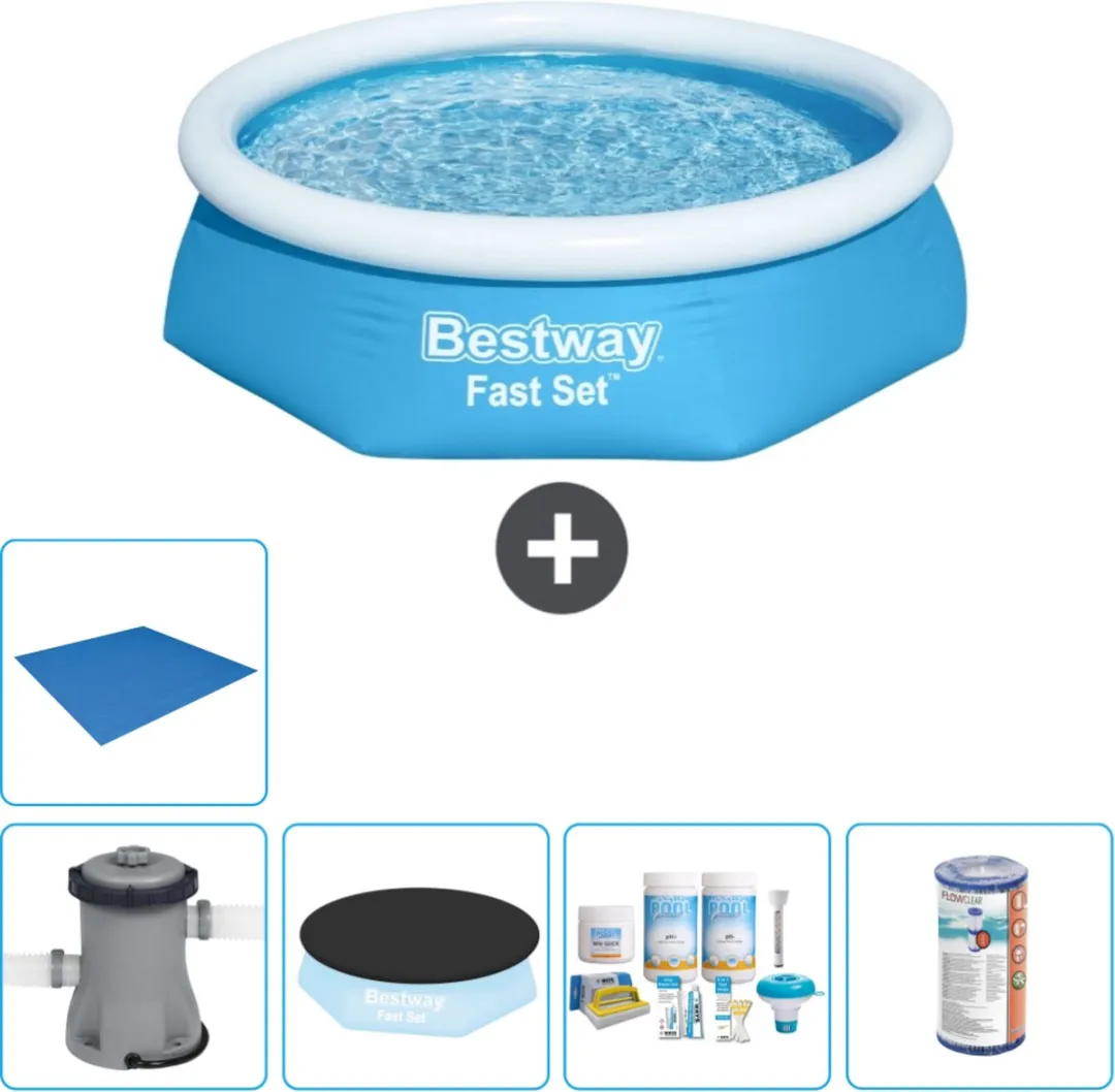 Bestway Fast Set Rond Zwembad 244x61cm