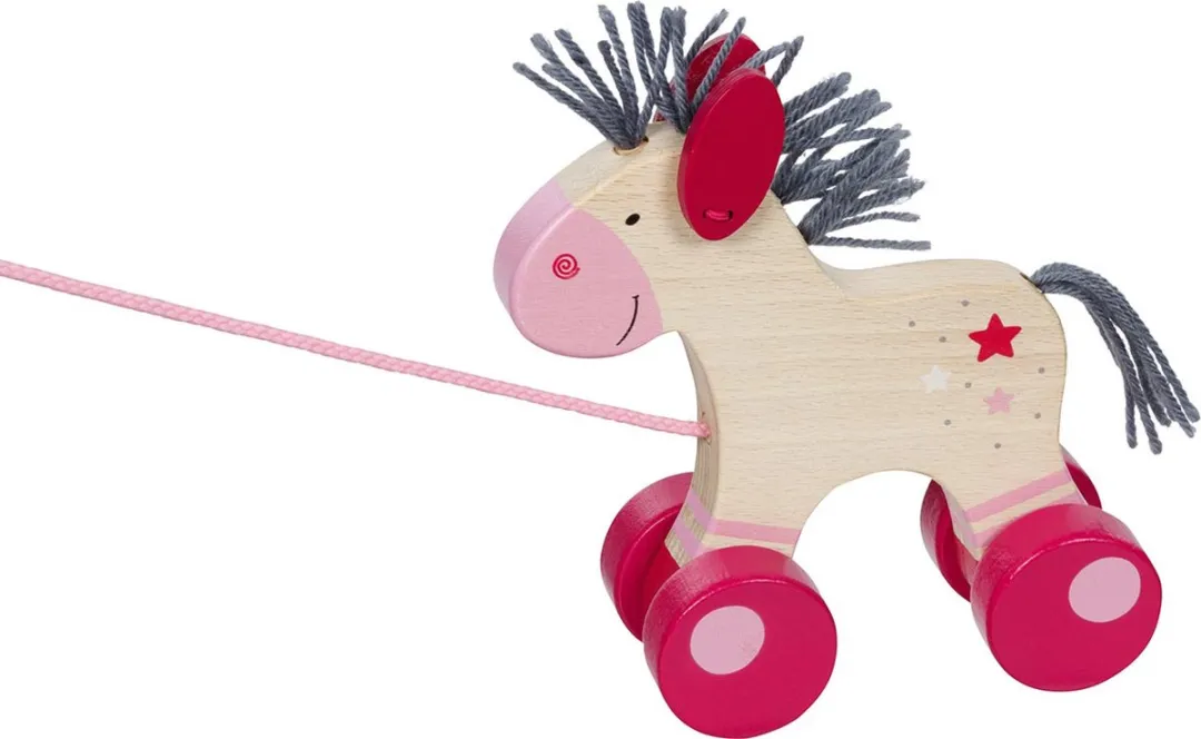 Goki Trekdier Paard - Roze/Paars