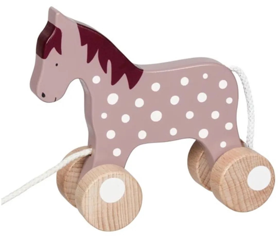Goki Trekdier Paard - Roze/Paars