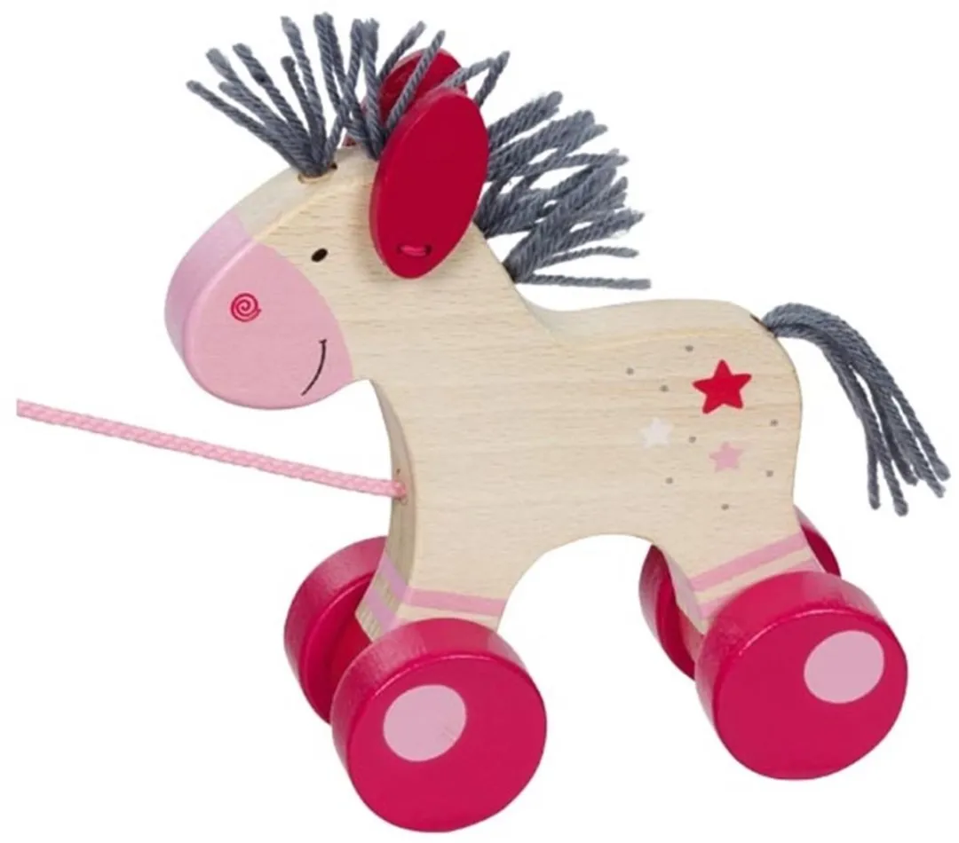 Goki Trekdier Paard - Roze/Paars