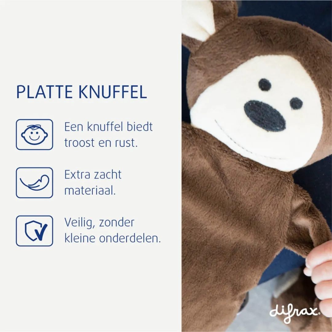 Difrax Knuffelaap Mario - 2 Stuks
