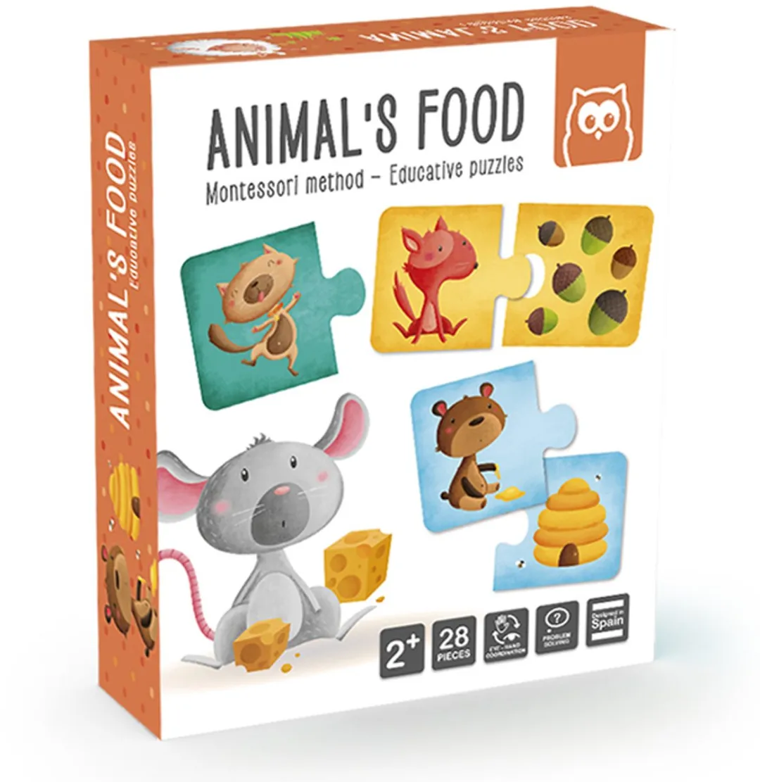 Eurekakids Combi Puzzel Dieren - 24 Stuks - Oranje