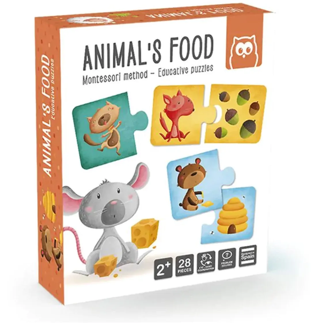 Eurekakids Combi Puzzel Dieren - 24 Stuks - Oranje