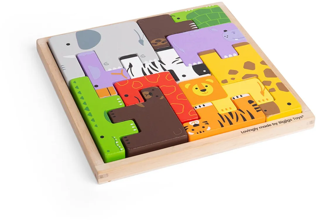 BIGJIGS Animal Lock-A-Block 1000 Stuks