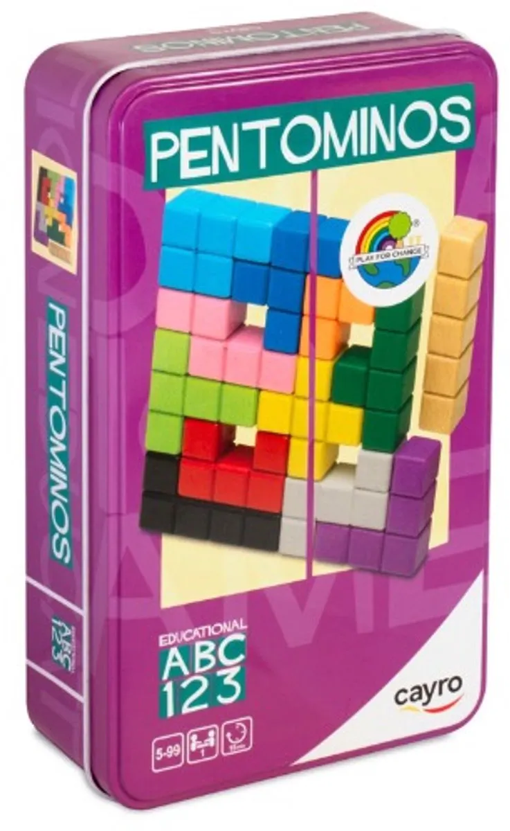 Geronimo Games Pentomino's Metal Box
