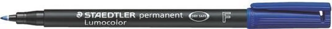 STAEDTLER Lumocolor 318 Permanent Viltstift - Blauw - 10 Stuks