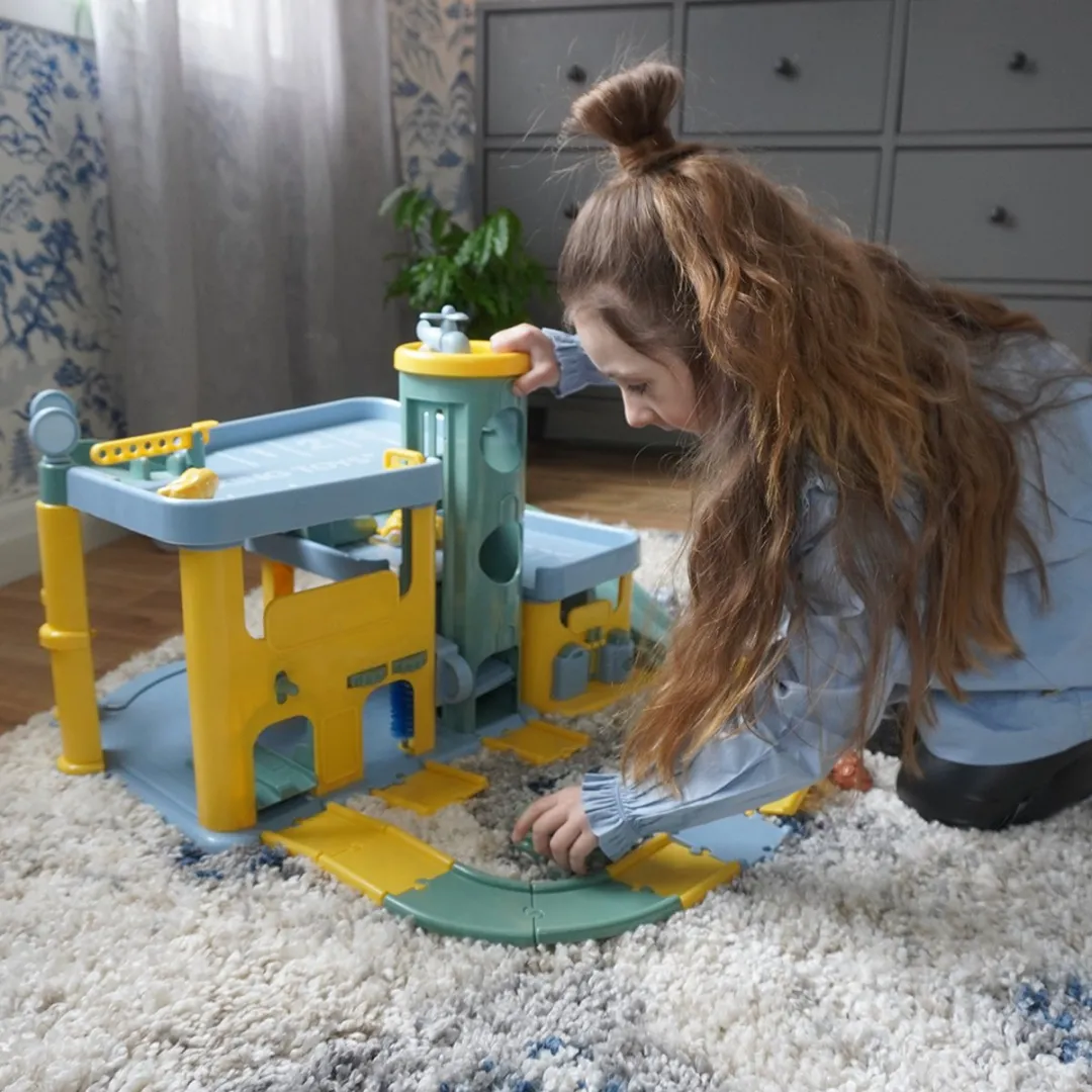 Viking Toys RE:LINE Grote Speelgoedgarage 7-delig - Print