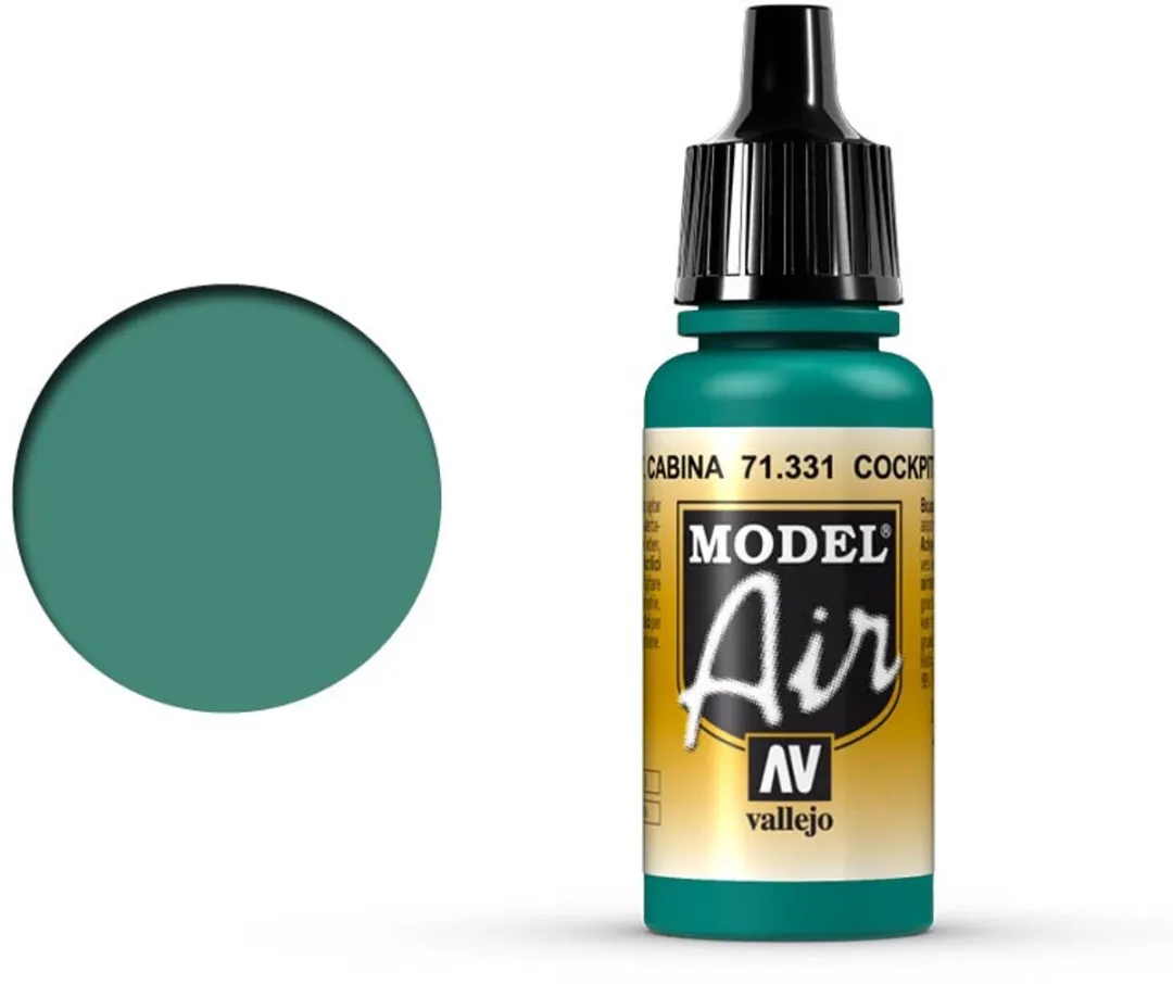 Vallejo Model Air Cockpit Emerald Green -Faded- Acrylverf 17ml