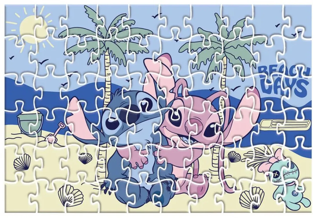 Lilo & Stitch 2-in-1 Puzzelset 60 Stuks - 35,5x24cm - Multi