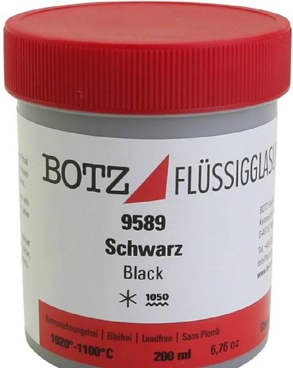 Creativ Company Glazuur voor Klei Zwart 200ml