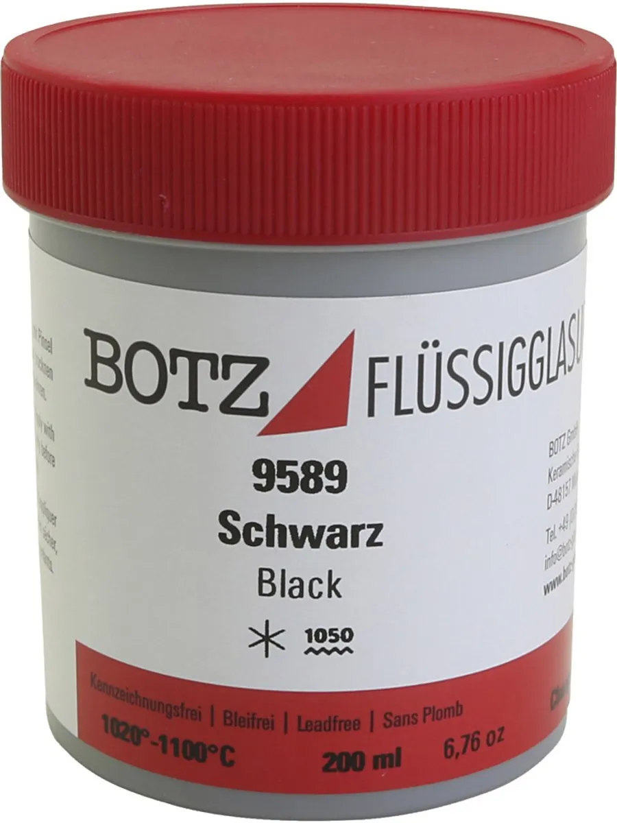Creativ Company Glazuur voor Klei Zwart 200ml
