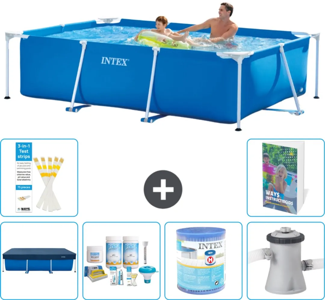 Intex Rechthoekig Frame Zwembad 260x160cm