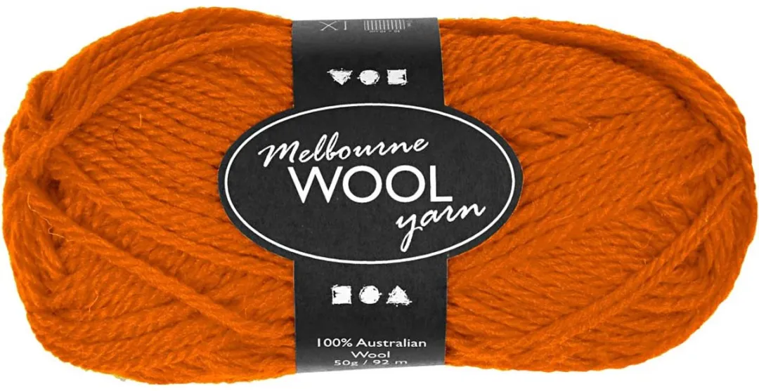 Creativ Company Melbourne Wolgaren 50g - Oranje