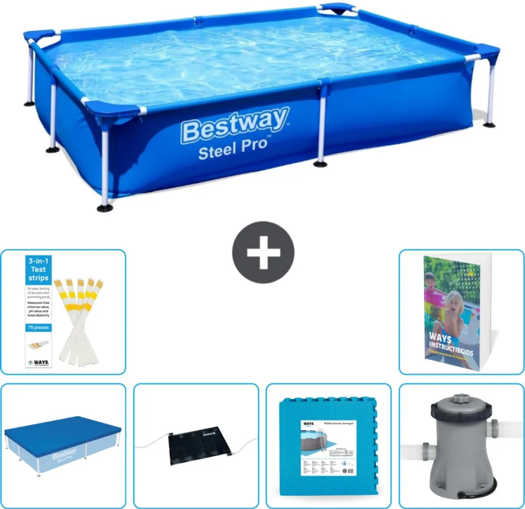 Bestway Steel Pro Zwembad 221x150cm Blauw