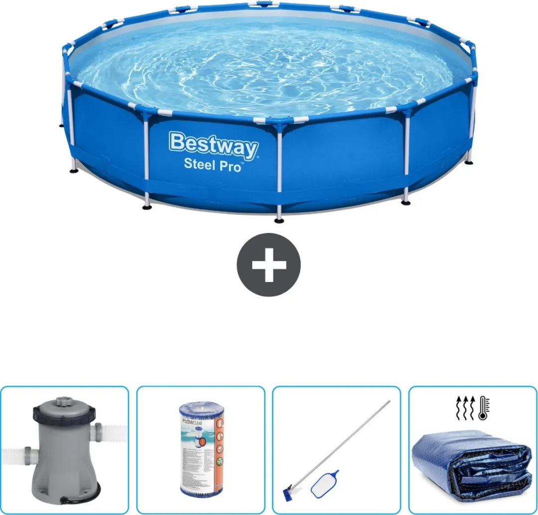 Bestway Steel Pro Zwembad 366x76cm Blauw