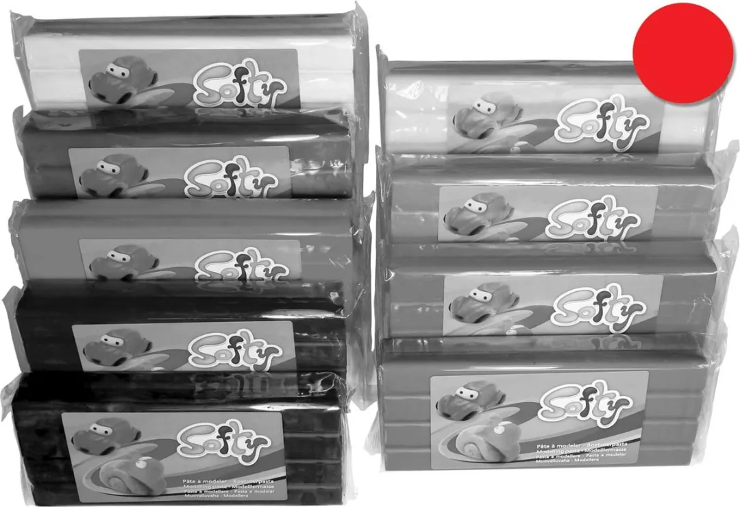 Creativ Company Softy Boetseerklei 500g - Rood