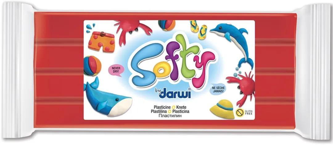 Creativ Company Softy Boetseerklei 500g - Rood