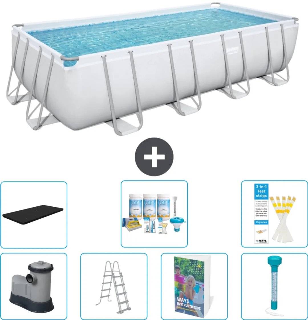 Bestway Power Steel Zwembad 549x274x122cm