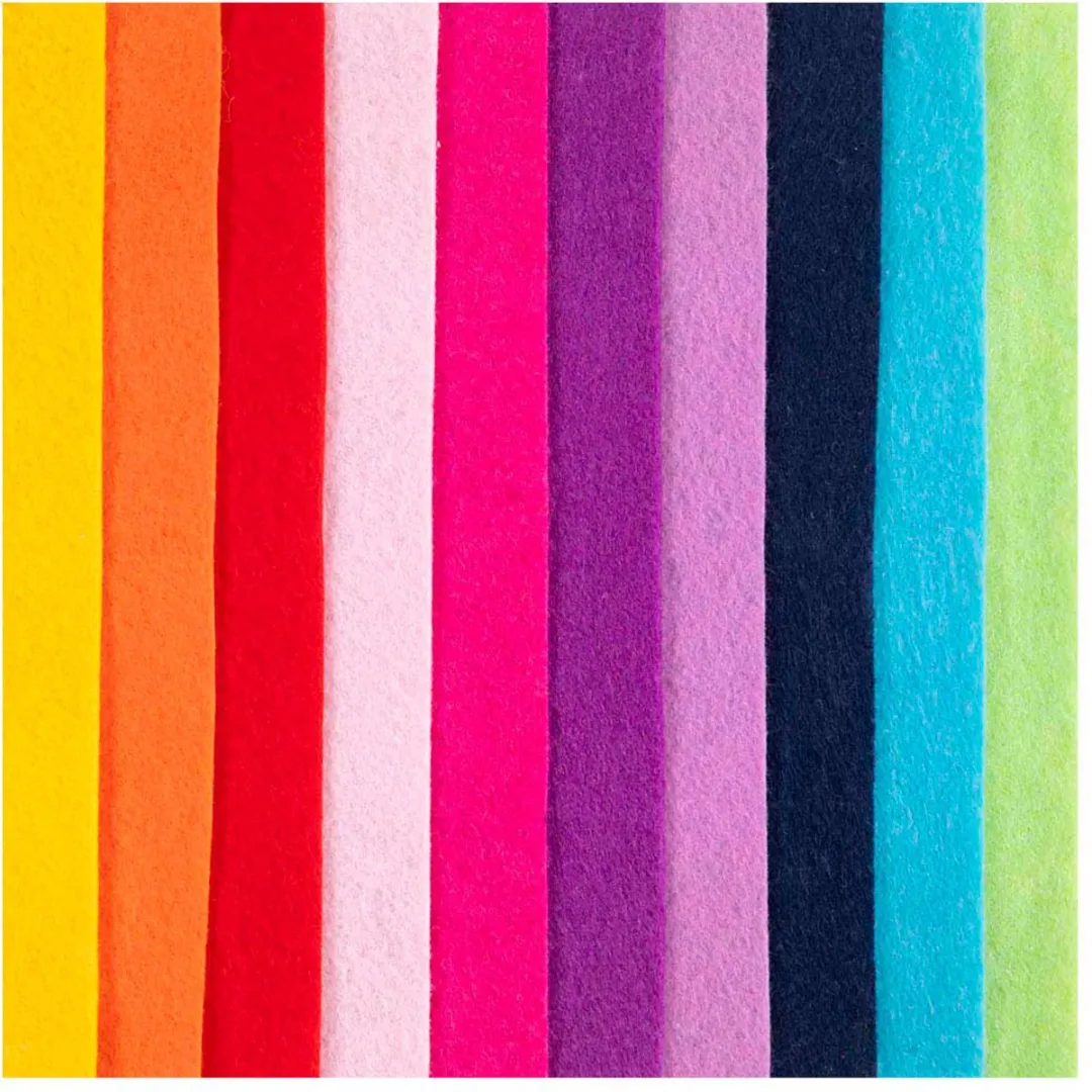 Creativ Company Hobbyvilt A4 Multicolor - 10 Stuks