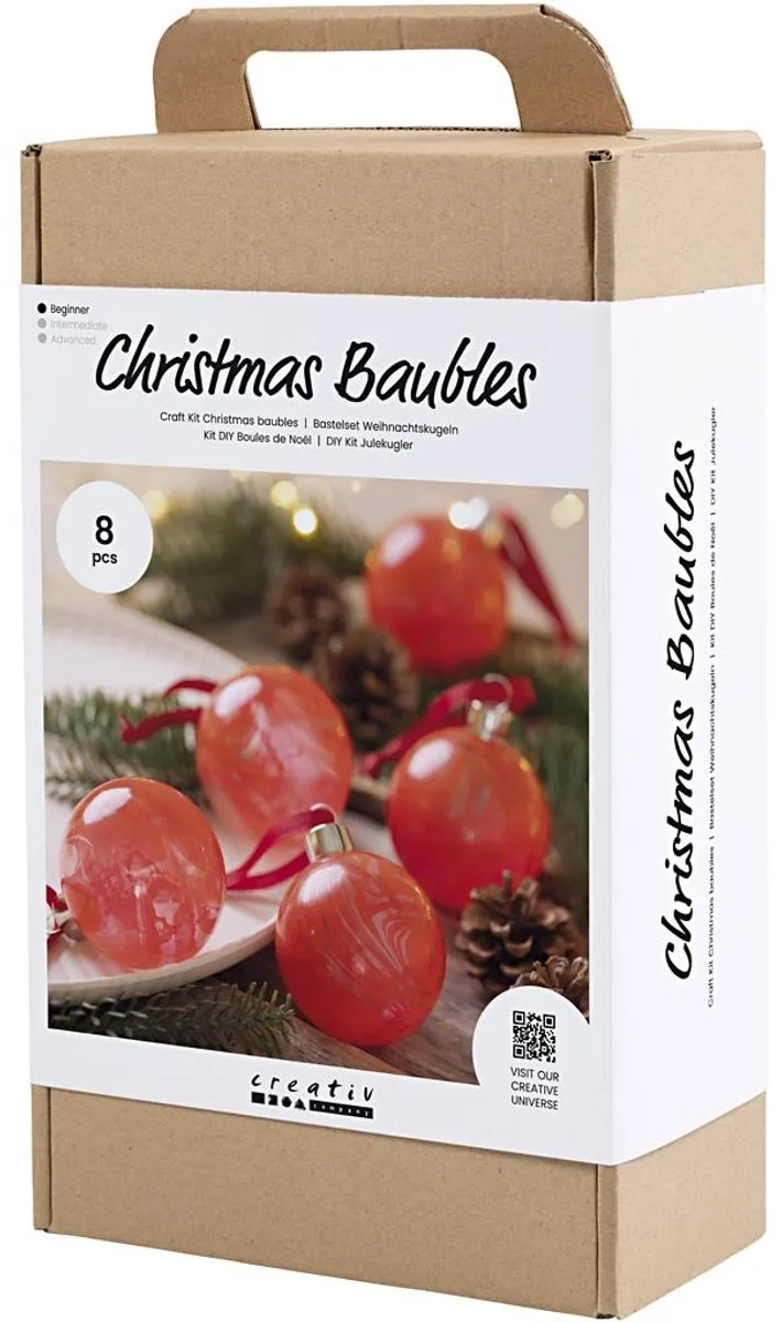 Creativ Company Kerstballen Marmeren - Divers