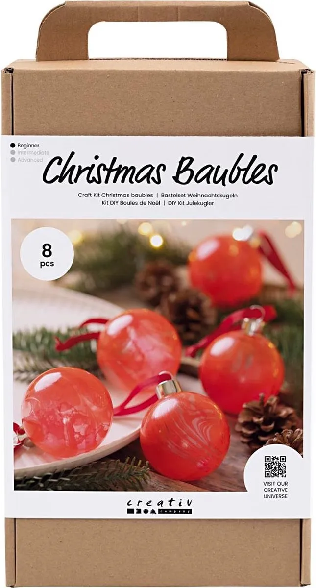 Creativ Company Kerstballen Marmeren