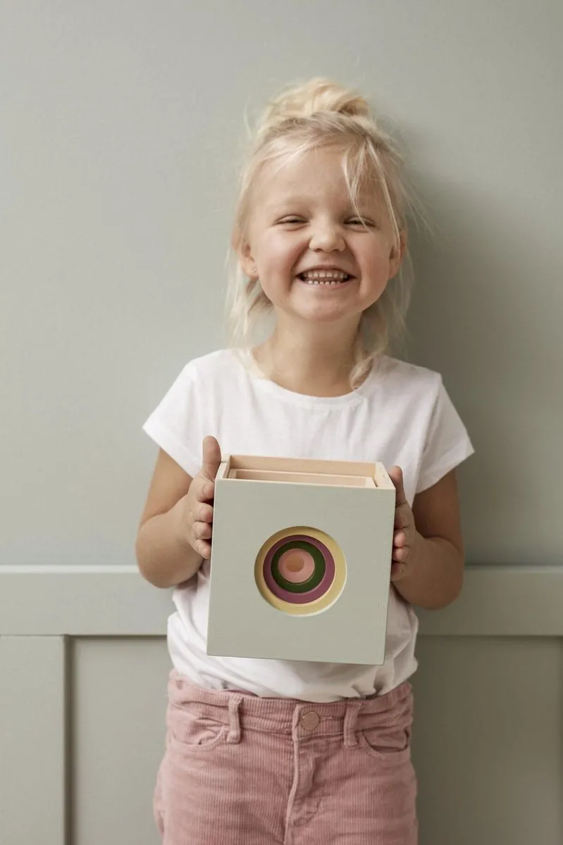 Kids Concept Edvin Cubes Wood - Multicolor
