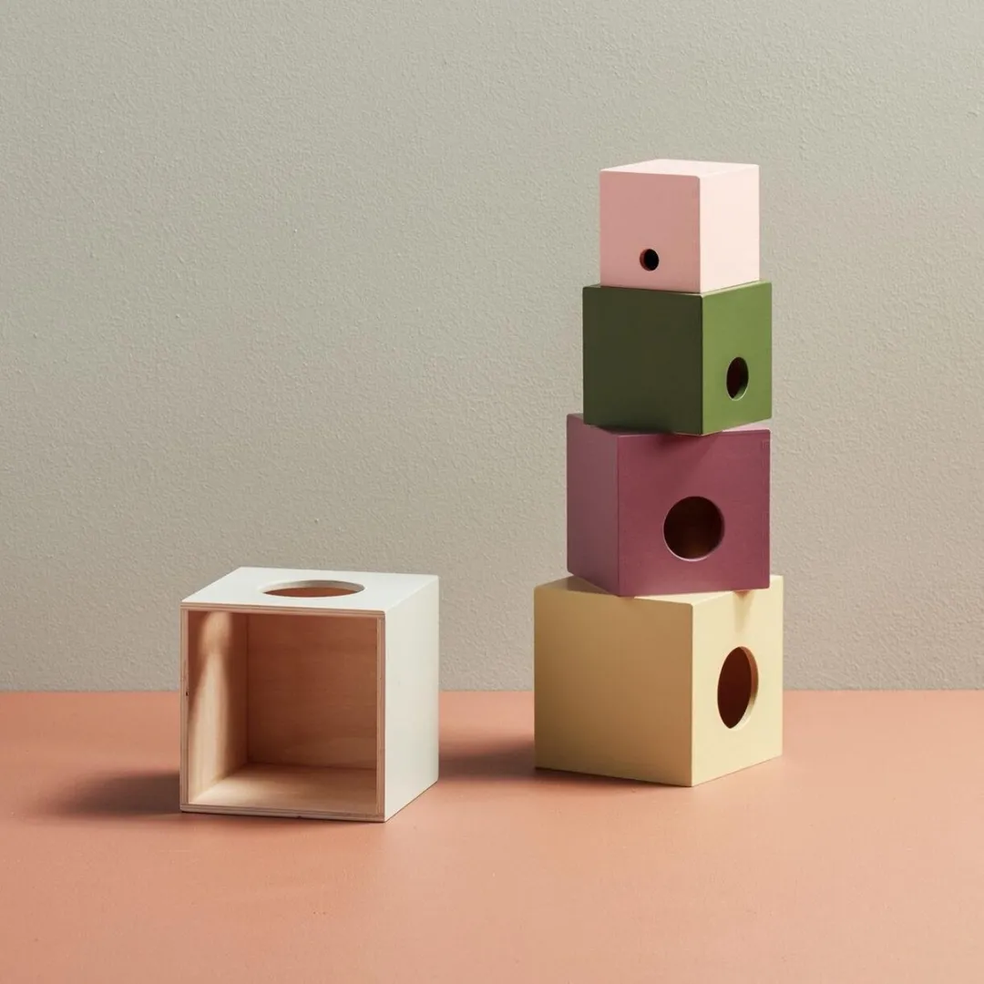 Kids Concept Edvin Cubes Wood - Multicolor