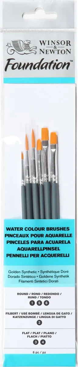Winsor & Newton Foundation Brush Set 6-delig