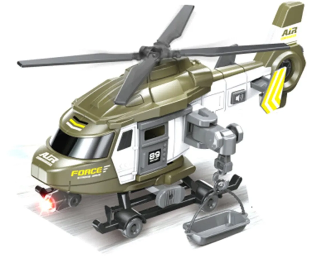 698 JIAN SHENG Army Force Chopper Helikopter 1:16 - Groen - afbeelding 6 van 6