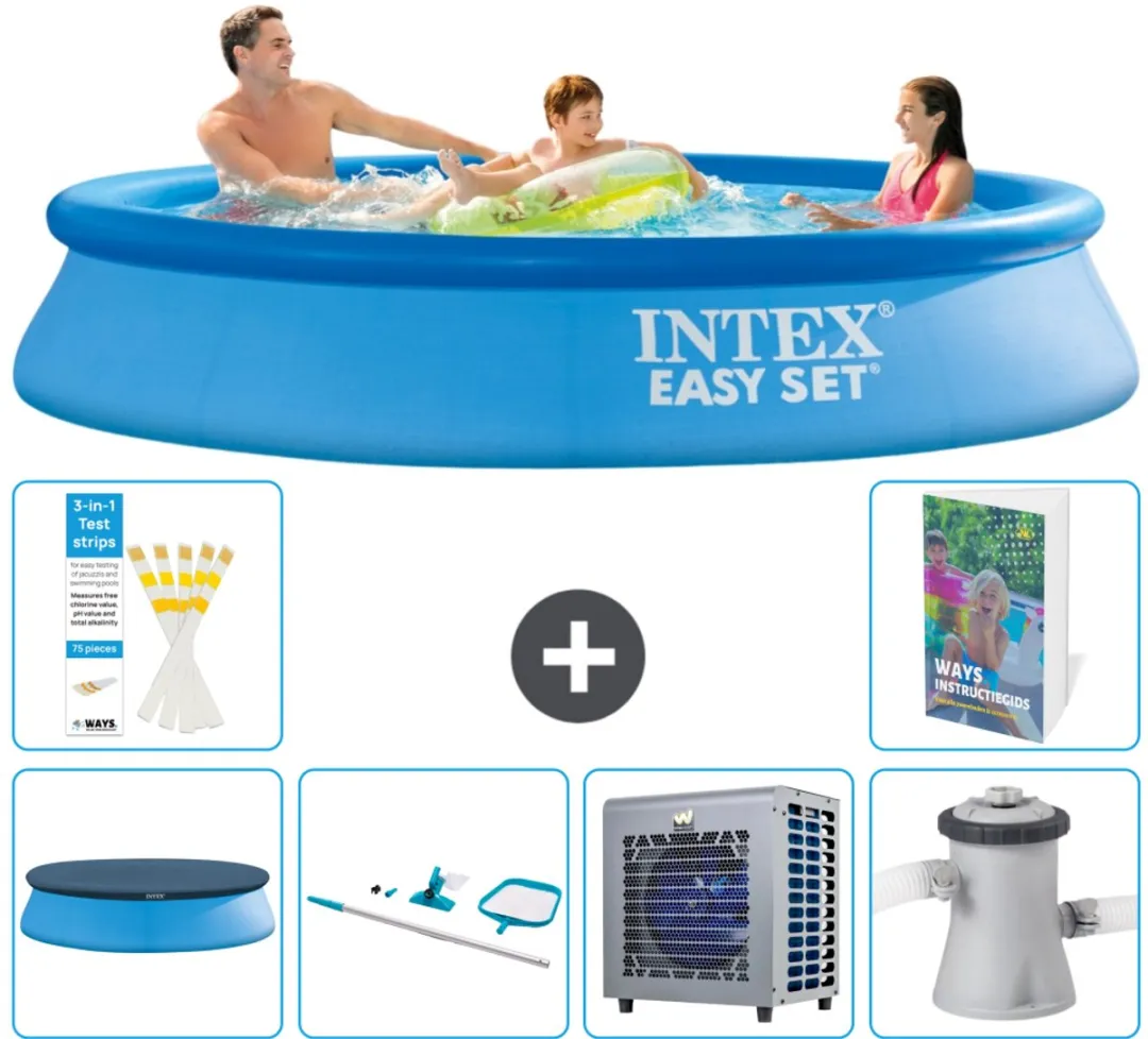 Intex Easy Set Zwembad 305x61cm - Blauw - 7-delig
