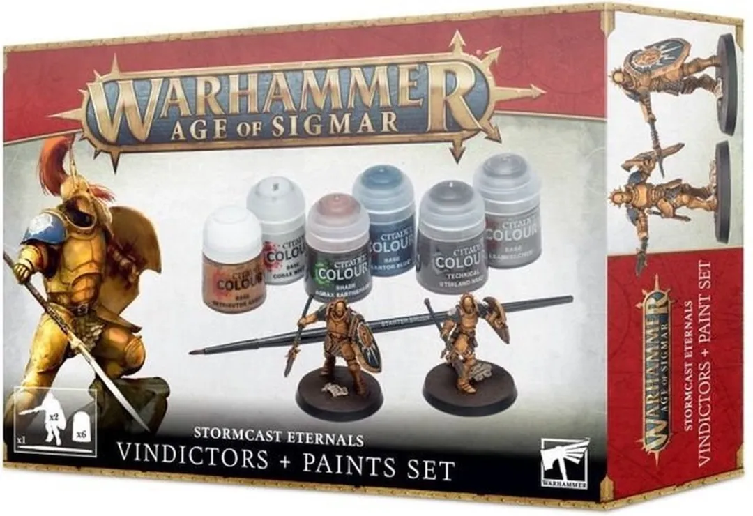 Games Workshop Warhammer Age of Sigmar Stormcast Eternals + Paintset