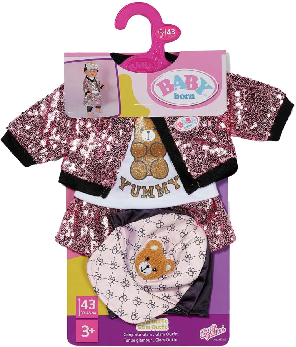 Baby Born Glam Outfit 43cm - Multicolor