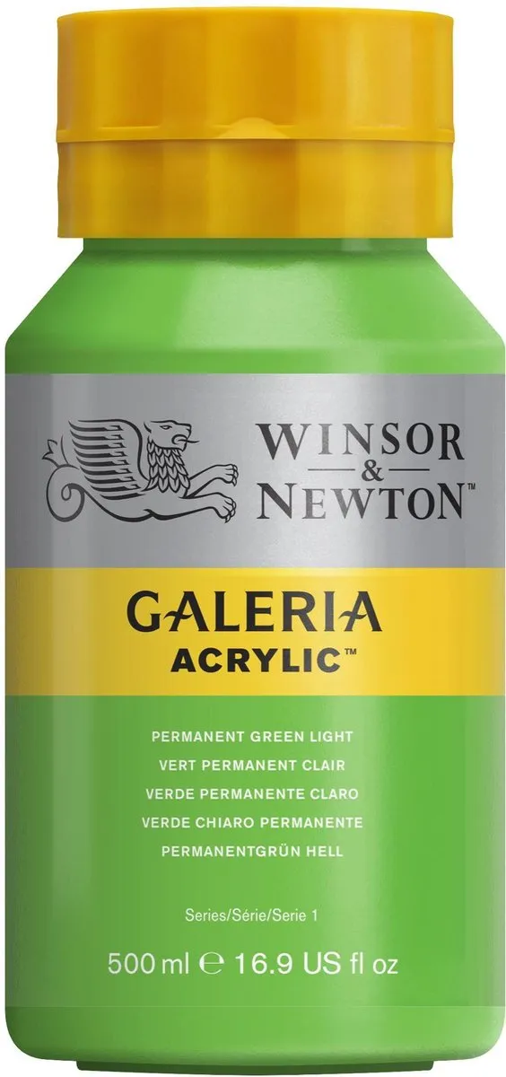 Winsor & Newton Galeria Acryl Permanent Green Light 500ml