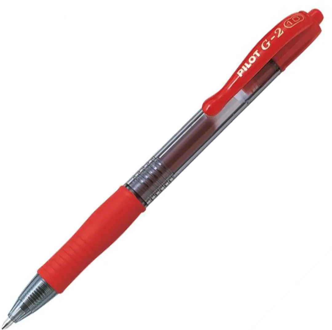 Pilot G-2 Broad Tip Rode Rollerballpen