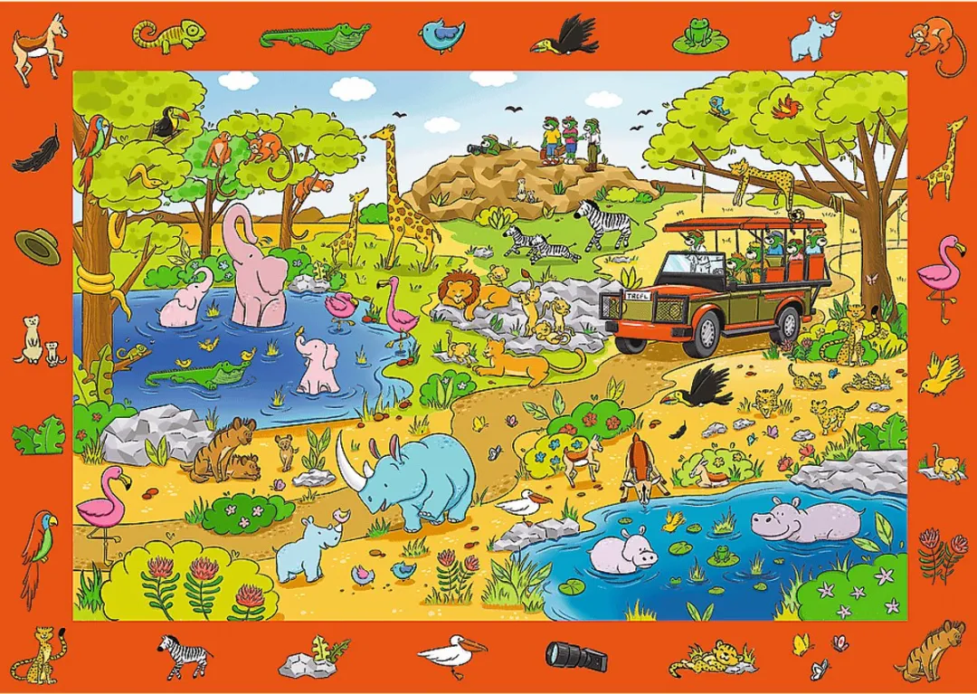 Trefl Safari 1000-delige Puzzel - Observation Spel - Multicolor