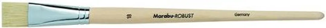 Marabu Robust Penseel Witte Platte Borstel - Taille 18