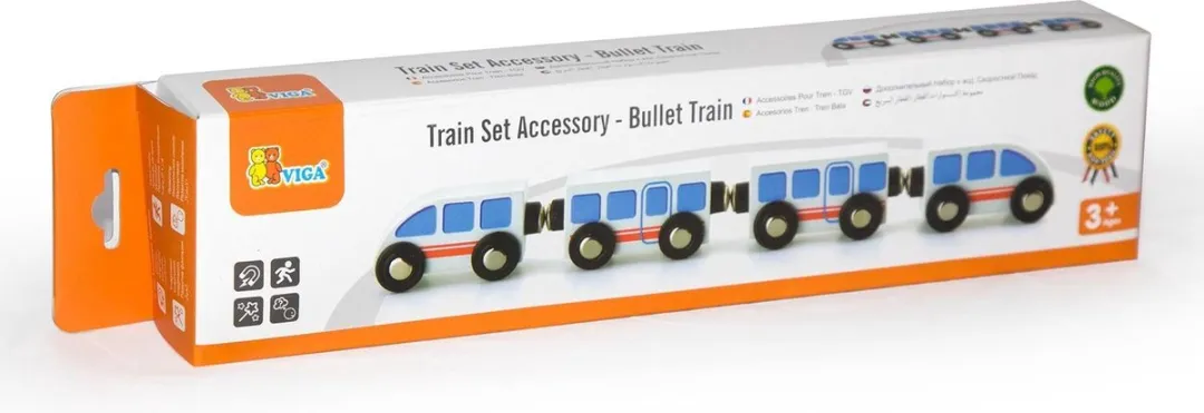 Viga Toys Hogesnelheidstrein Accessoireset 4-delig - Multi Color