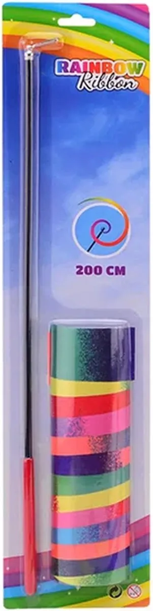 Johntoy Rainbow Ribbon 2m - 1 Stuk