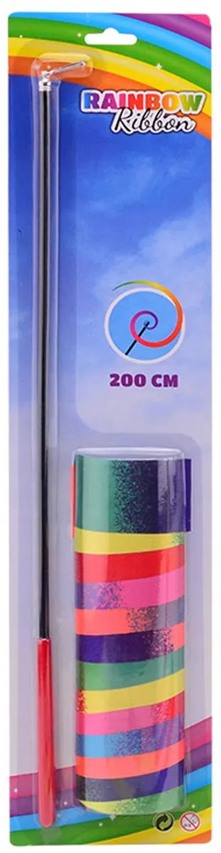 Johntoy Rainbow Ribbon 2m - 1 Stuk