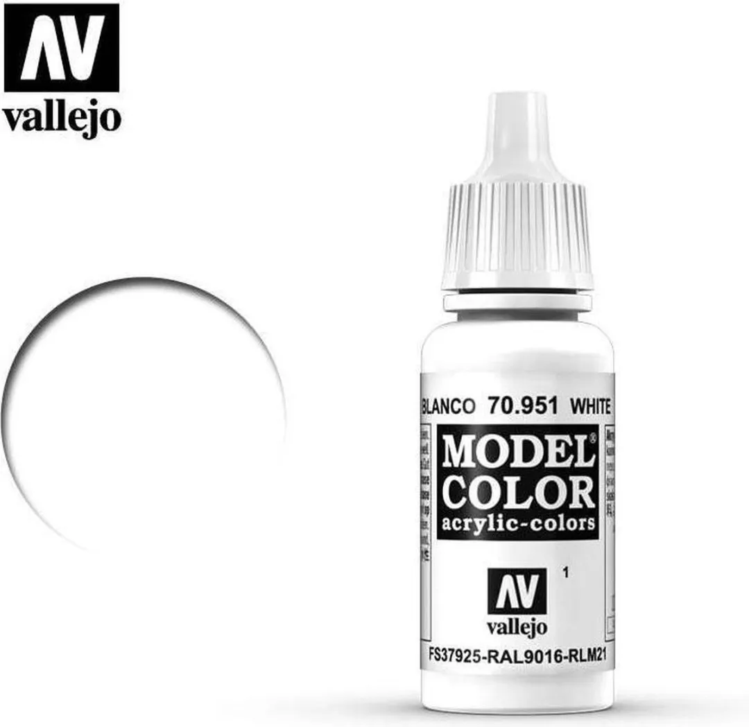 Vallejo Model Color Acrylverf Wit 17ml