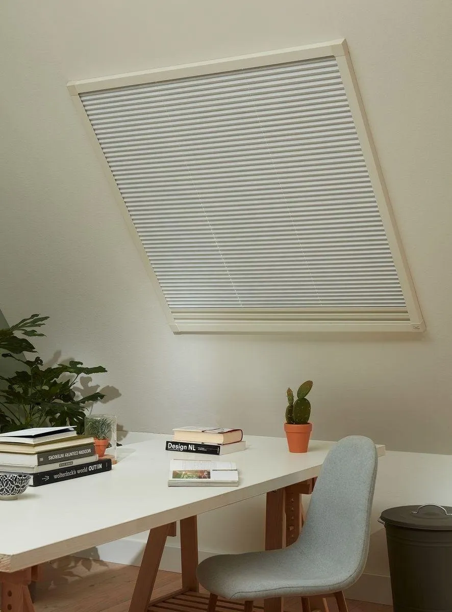 Bruynzeel Duo-Plissé S500 81x121cm - Dakraam - Wit