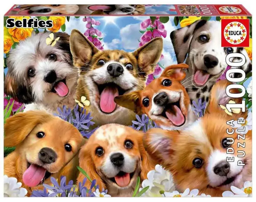 Educa Puppies Selfie Puzzel 1000 Stuks - Multicolor