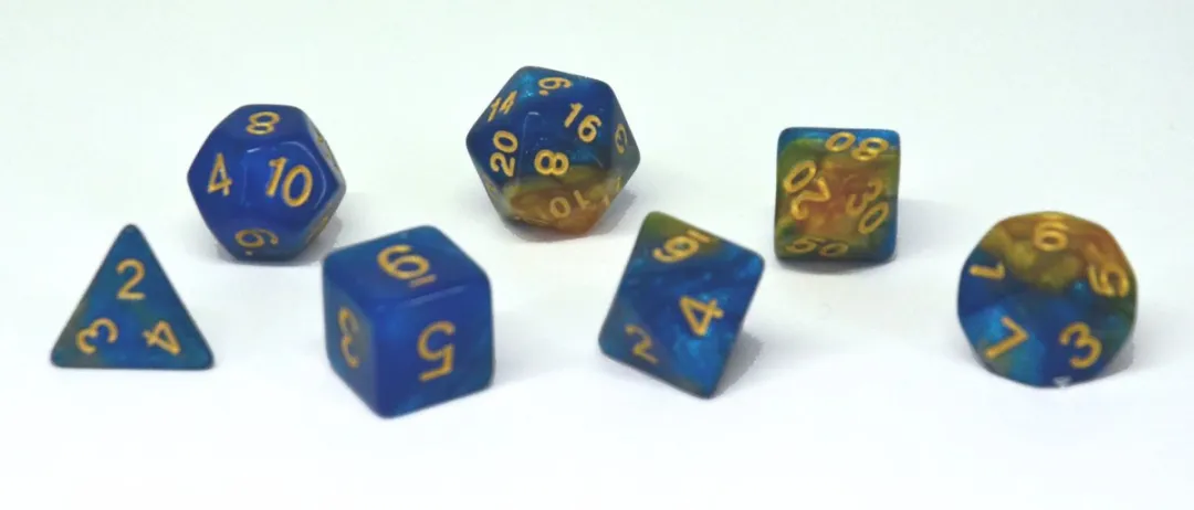 HOT Games Stardust Dobbelstenen Set 7 Stuks - Multicolor
