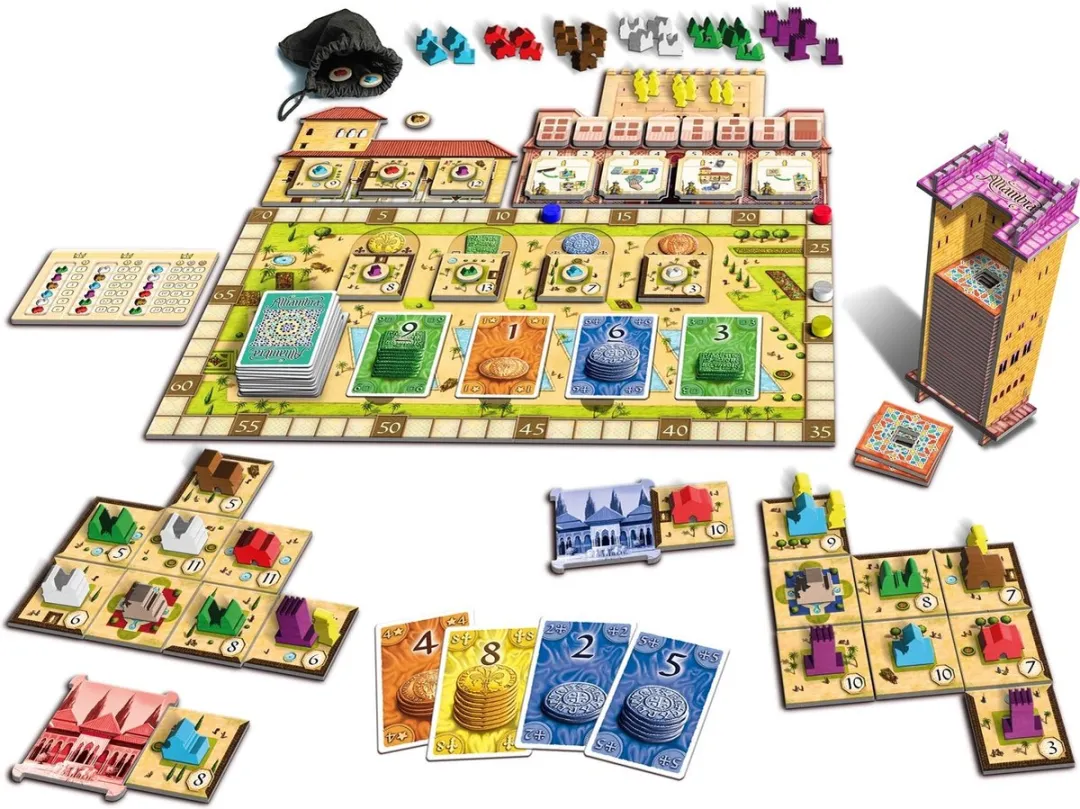 White Goblin Games Alhambra Het Rode Paleis Bordspel